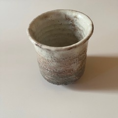 萩焼　絹徳工芸庵造　湯呑　共箱　和食器 レトロ 骨董 絹萩　hagiyakiの画像