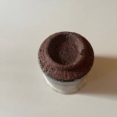 萩焼　絹徳工芸庵造　湯呑　共箱　和食器 レトロ 骨董 絹萩　hagiyakiの画像