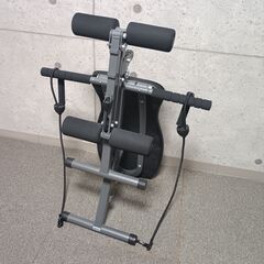 東急スポーツオアシス トレーニングベンチ シェイプアップ ベンチ 筋力 ダイエットトレーニング 折り畳み ハンドル ゴムバンド付 角度調節 マルチベンチ SU-100の画像