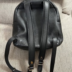 【美品】sergio rossi セルジオロッシ 黒レザーリュックサックの画像
