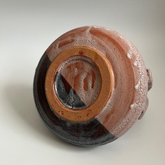 【新品】美濃　志野焼　桔梗屋窯　菓子鉢　共箱付　小三郎の画像