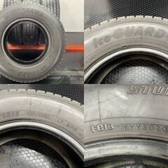 YOKOHAMA ice GUARD iG91 215/70R15 107/105L LT 8PR 15インチ スタッドレス 4本 20年製 バリ溝 100系ハイエース　(STA023)の画像
