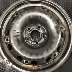 VOLKSWAGEN Polp 6R 後期 フォルクスワーゲン ポロ 純正ホイール 純正スチールホイール 15インチ 4本 6J5HPCD100+38　(SHC008) の画像
