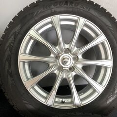 【YK ice GUARD G075 225/60R17】スタッドレス【Lehrmeister ESTROSA 17インチ 7J5HPCD100+55】21年製 バリ溝 XV フォレスター等　(STJ004) の画像
