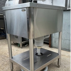 タニコー ステンレス製 1槽シンク 流し台 シンク 水栓金具付き 横45cm 奥行き60cm高さ80cmの画像