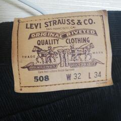  Levi's リーバイス 90s 508 日本製 オールド コーデュロイパンツ w32 カーキ メンズの画像