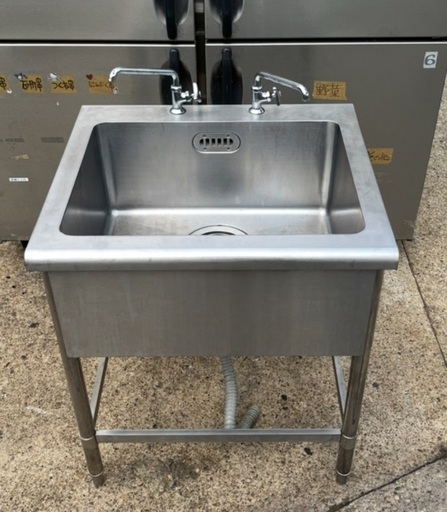 ステンレス製 1槽シンク 流し台 水槽 シンク 横70cm 奥行き60cm高さ80cm