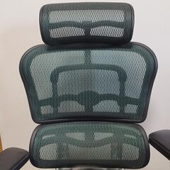 【美品】Ergohuman Basic エルゴヒューマン ベーシック エラストメリックメッシュ グリーン オフィスチェア ゲーミングチェア デスクチェアの画像