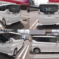 27年 ソリオバンティット ハイブリッドMV パール！　禁煙車 全方位カメラ 左パワスラ 純正ナビ Bカメラ！ETC！アルミ！機関良好の画像