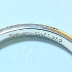 Pt950 ティファニー リング 8号 ほぼ未使用品の画像