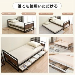 収納式２段ベッド
の画像