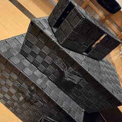 収納ケース・ボックス(黒・茶)の画像