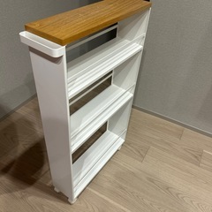 山崎実業　タワー　ハンドル付きスリムワゴンの画像