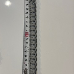 パラコード　ブレスレット　シルバー色の画像