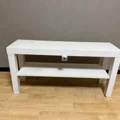 【2点セット】木製ベンチ（飾り棚・玄関ベンチ・ガーデン用にも）の画像
