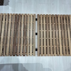 桐すのこベッド 3式有の画像