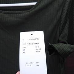 夏　マタニティ半袖ロングワンピースの画像
