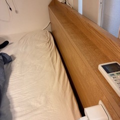 セミダブルベッド+マットレスの画像