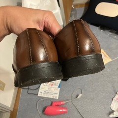 革靴ブラウン26.5の画像