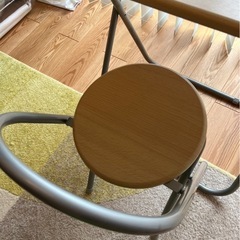 【美品】折りたたみデスク 椅子セットの画像
