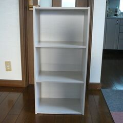 28. 【中古】3段ボックス 部屋の整理に 白色で綺麗 部屋の整理にの画像