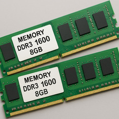 パソコンのメモリ・DDR3・1600MHz・8GB×2枚組