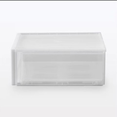 [無印良品] ポリプロピレン収納ケースワイド小×3個(バラ可能)　の画像