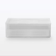 [無印良品] ポリプロピレン収納ケースワイド小×3個(バラ可能)　の画像