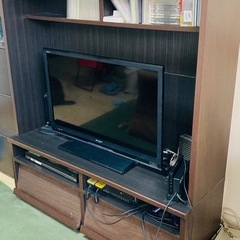 ニトリ　テレビ台/テレビボード(ブラウン)の画像