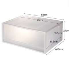 【無印良品】ポリプロピレン　収納ケース　ワイド　中の画像
