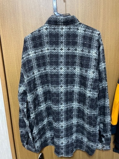 CHROME HEARTS クロムハーツ  総柄 チェック ネルシャツ  