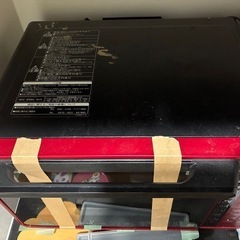 日立22L 過熱水蒸気オーブンレンジ ヘルシーシェフ レッド MRO-S7Z-R 2021年製の画像