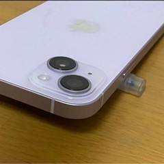 【美品、バッテリー100%】iPhone 14 Plus 128GB パープル +フィルム、カバー付きの画像