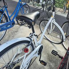 自転車　26インチ　白色の画像