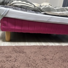 セミダブルベット　分割式　ピンクの画像