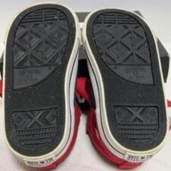 CONVERSE ALL STAR ネイビー/レッド ハイカット　キッズシューズ 子供用靴　スニーカーの画像