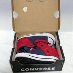 CONVERSE ALL STAR ネイビー/レッド ハイカット　キッズシューズ 子供用靴　スニーカーの画像
