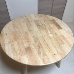 北欧風　天然木 ダイニング3点セットの画像