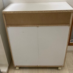 ニトリ　ペールカウンター　ペールゴミ箱　ホワイト　引き出し収納　ペール付きの画像