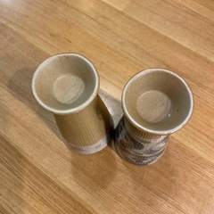 陶器カップ ペアセット モダン和食器 コップ　ビールカップの画像