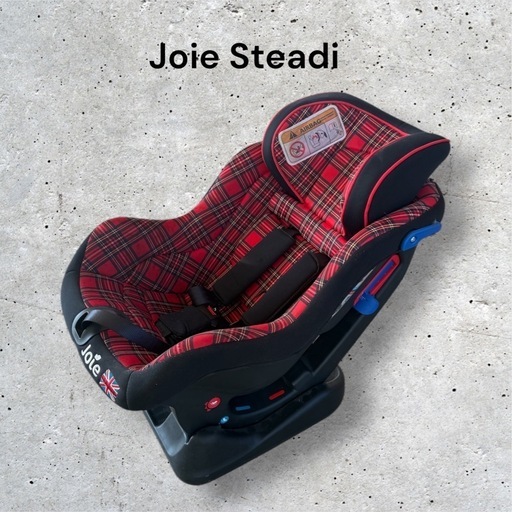 美品　joie steadi ステディ チャイルドシート レッド　赤　チェック柄 Joie チャイルドシート ステディ（レッドチェック）」について