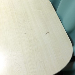 【大至急！すぐ処分】ミニダイニングテーブル　棚付き　木目　中古の画像
