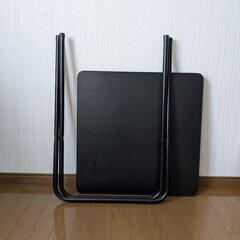【8/9.10.11のみ800円】2人用リビングテーブル　黒の画像