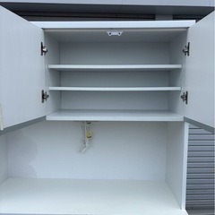 土井インテリヤ 食器棚 キッチンボード レンジボード H185.5の画像