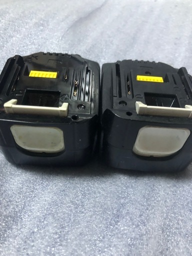 ②マキタインパクトドライバ用14vバッテリー中古美品、BL1430B、２個、残量表示有り