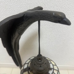 【中古品】アンティーク　ステンドグラス　デスクライトの画像