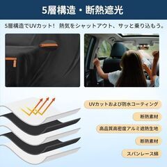 未使用 社外品 スズキハスラー用ボディカバー アルミフィルム スパンレース綿 裏起毛 ドアファスナー付きの画像
