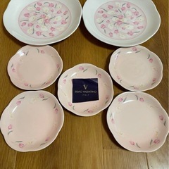 【未使用】silvio valentino スウィートメモリー　チューリップ　皿　食器の画像
