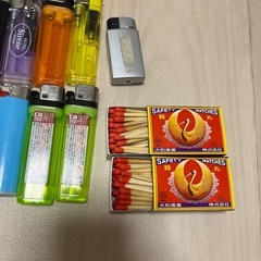 ライターとマッチの画像