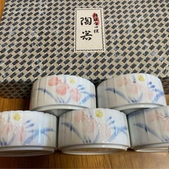 【有田焼】一珍あやめのせのせ小鉢  5客セット 富士山 あやめ 菖蒲の画像
